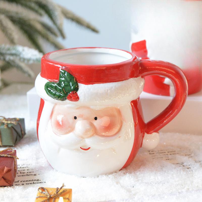 Weihnachtsserie Weihnachtsmann-förmige Tasse Schneemann-förmige Tasse Weihnachtsdekoration Geschenk