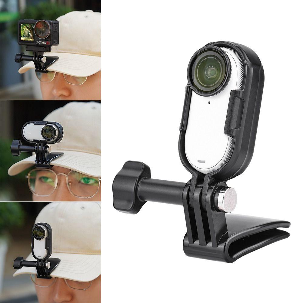 

Quick Release Hat Clip Action Camera Frame Fixed Holder for Insta360 GO 3/GO 3S чорний