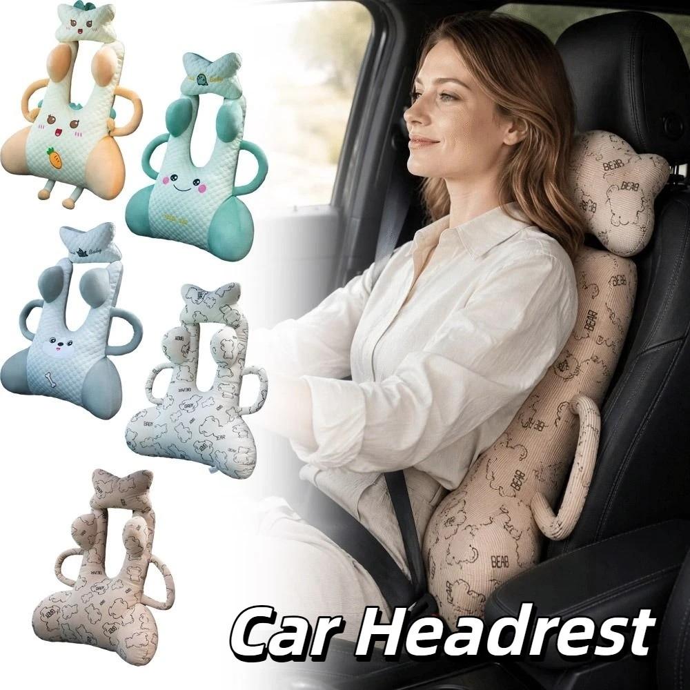 Animal Pattern Car Seat Pillow Cartoon Pattern Kids Neck Pillow Baby Travel Pillow Sleeping Use