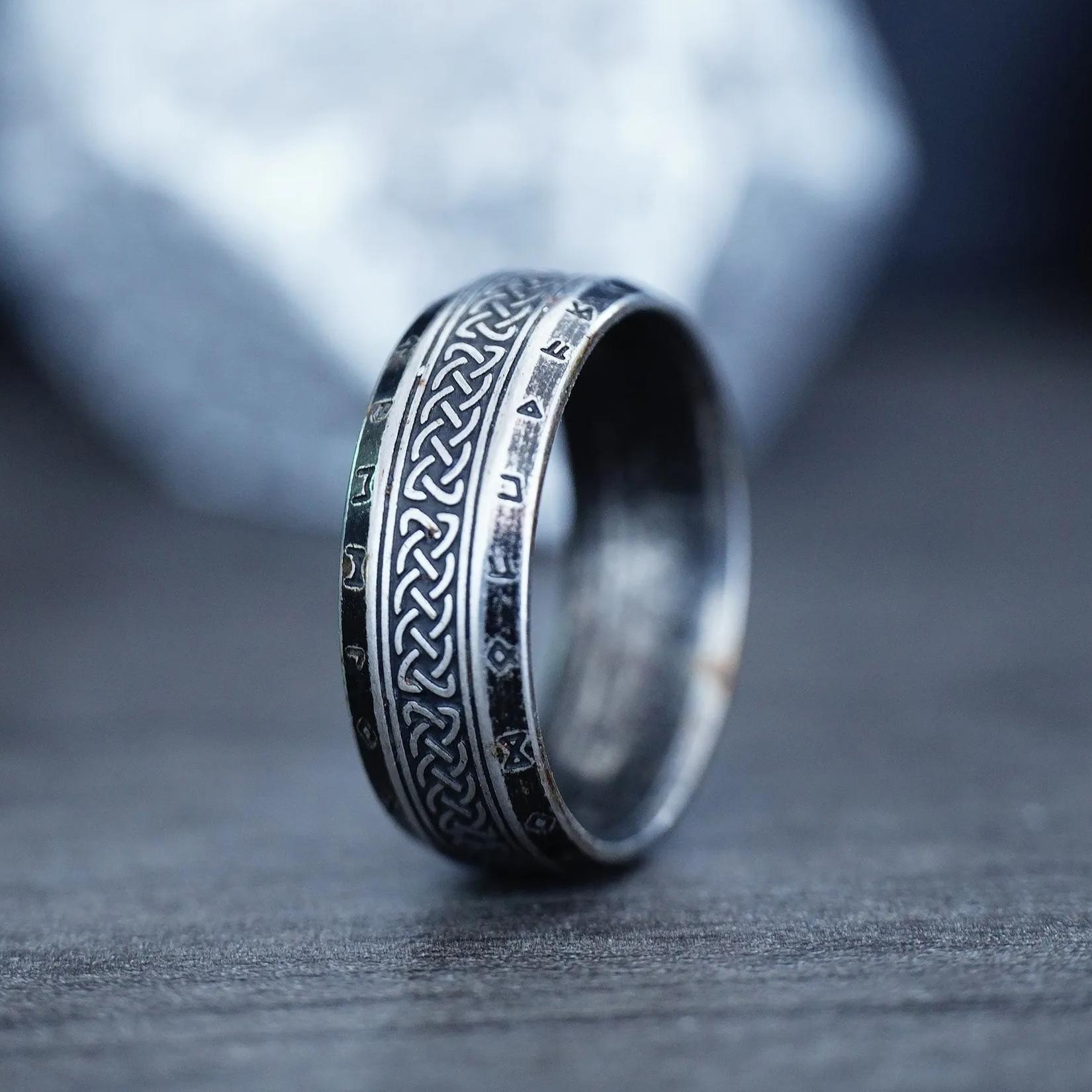 

Винтажные кольца с кельтским узлом Одина, скандинавские викинги, для мужчин и женщин, модные кольца из нержавеющей стали с древом жизни, ретро-амулеты, рунические украшения 8