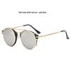 Hengxin 2025 Punk Retro Clip-on Sunglasses - Unisex Trendy Design
