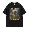 Lustiges zertifiziertes Gooner Skelett Meme Grafik T-Shirt Kleidung Vintage Gothic Humor Kurzarm T-Shirt 100% Baumwolle T-Shirt Oberteile
