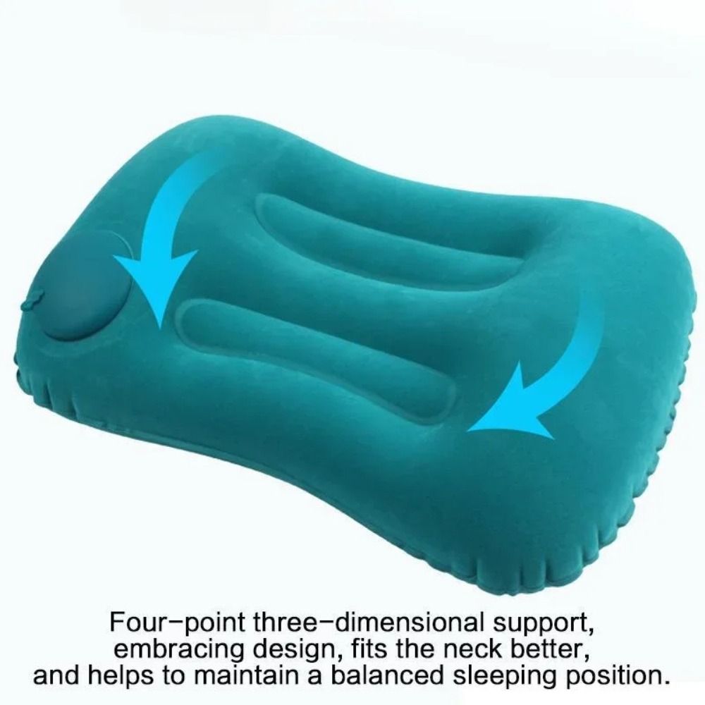 U Shape Air Inflatable Pillow Automatic Pool Pillow Travel Pillow Camping Pillow  Airplane