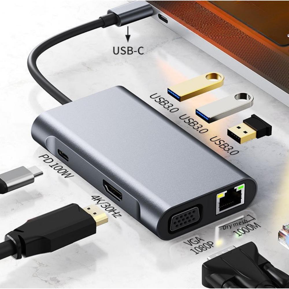 10-in-1 Type-C Docking Station for Laptop