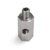 Oil Pressure Sensor Connector Feed Line Gauge Tee Adapter Stainless Steel Side Holes Female To M12 M10 M14 1/8NPT1-8BSPT 1/4NPT