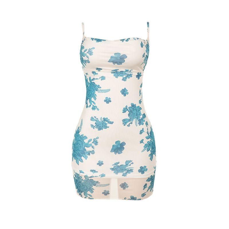 Printed Dress New Arrival Fashion Bodycon Dress Fashion Wind Elegant Sexy Printing Slip Dress Female