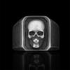 Dropshipping Men's Calvarium Skull Ring Gothic 316L Stainless Steel Biker Ring Motorcycle Band Jewellery Party Gift OSR734