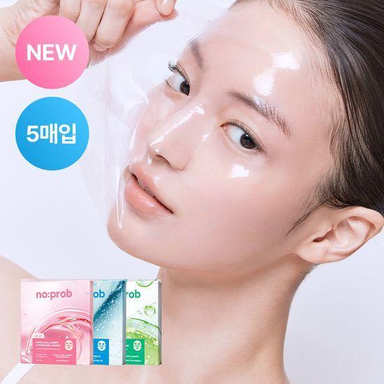 5-pack no:prob hydrogel mask pack 3 types (collagen)