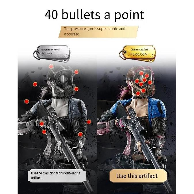 GT02 Mobile Phone Game Trigger Gamepad Joystick 6-Finger Aim Shooting L1 R1 Key Button Game Fingertips For PUBG Game Controller 5