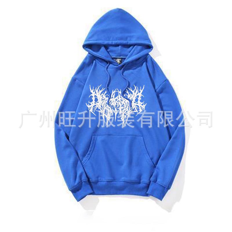 Gothic Oversized Hoodie Long-sleeved Sweatshirt Women's Beautiful Hip-hop Retro Velvet Top Women