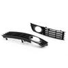 Pair Front Bumper Lower Fog Light Fog Lamp Grilles Grill 8E0807681 8E0807682 For A4 B6 02-05