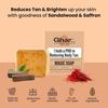 Ghar Soaps Chandan & Kesar Bath Soap | Handmade Soaps For Glowing | Skin Brightening Soap For Men & Women (100g)