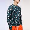 Anta X Oc Collaboration Life Series Panda Print Round Neck Long Sleeve Sweatshirt Men Sweatshirt Dark-Green 152020709H-2
