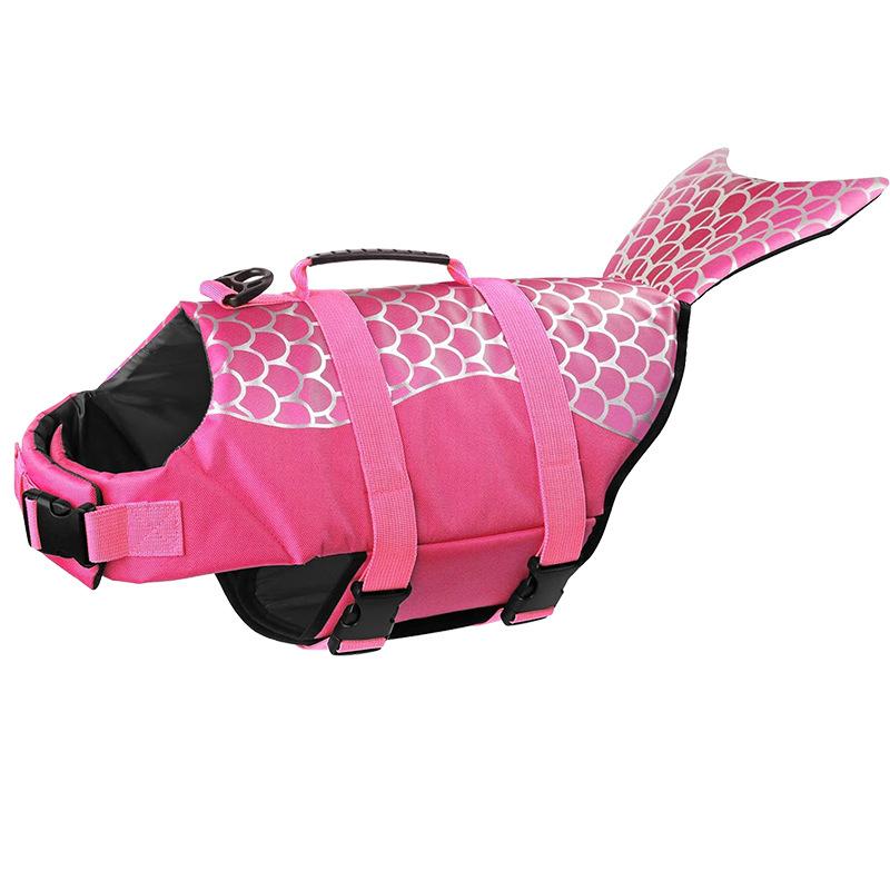 Vestă de salvare pentru câini rechin, flotabilitate îmbunătățită, pentru câini de talie mică, haine de înot, vestă de siguranță cu mâner, pentru surfing pentru câini de talie medie