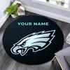 Custom Name,Philadelphia Eagles pattern round rug,Carpet Rug for Living Room Bedroom Playroom ,Non-slip Floor Mat,Holiday Gifts and Birthday Gifts.