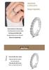 S925 Sterling Silver Moissanite Full Diamond Ring for Women - High-End Luxury Stacking Ring