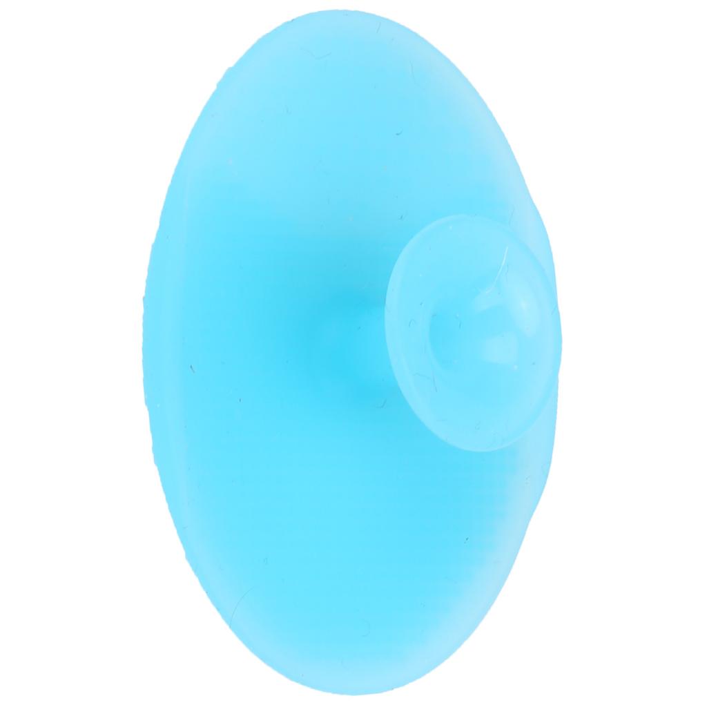 Baby Bath Silicone Brush Soft Facial Cleansing Brush Handheld Face Scrubber ExfoliatorNude Blue