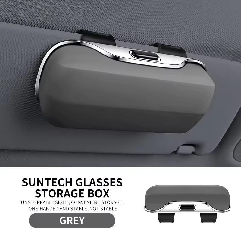 Cross-border In Stock Car Sun Visor Glasses Case ABS Storage Box Sunglasses Clip for Crown Prado Eyeglass Frame Storage Case