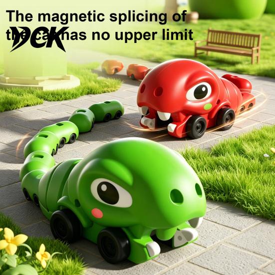 Magnetic Snake Game Toy RC Toy, Electric Remote Control Eating Itself Interactive Electronic Parent-Child Competitive Race Car for Boys Girls