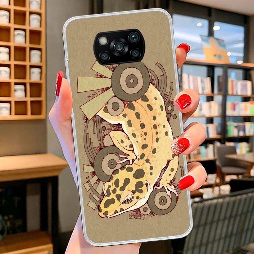 Lizards Geckos Cover Phone Case For Xiaomi Poco F7 Ultra X7 X6 X5 Pro M7 Redmi 15C 15 13C 13 12C 12 10C 10 9A 9C 9T 9 Shell Poco