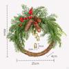 Door Front Wreath Artificial Flowers Garland Festive Christmas Holiday Wall