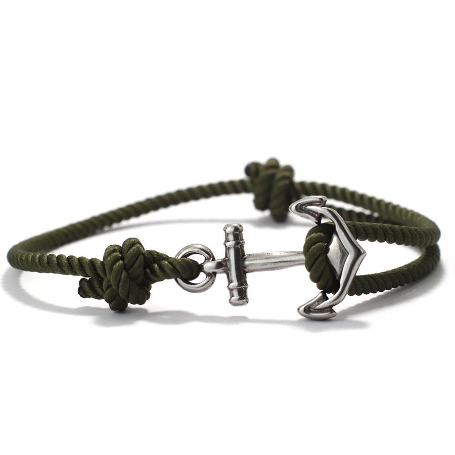 Trendy Anchor Bracelet Milanese Rope Braided Braclet Men Women Casual Accessories Beach Surf Viking Adventure Jewelry Gifts