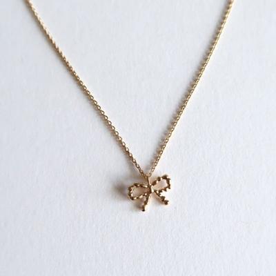 DOL Mini Ribbon Necklace [silver/gold]