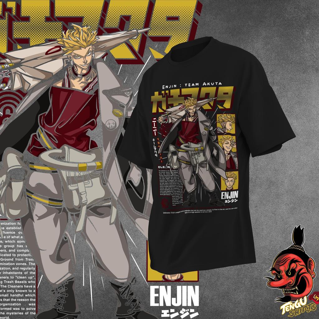 Japanisches Anime Gachiakuta Print T-Shirt Baumwolle Hohe Qualität Herren Oversized Hip Hop Anime Kurzarm Streetwear Herrenbekleidung Straße Kurzarm