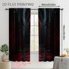 2pcs   Fashionable Curtains  print Gothic Archway Black and Red Machine Washable (without rod) Thermal Insulation   and Room
