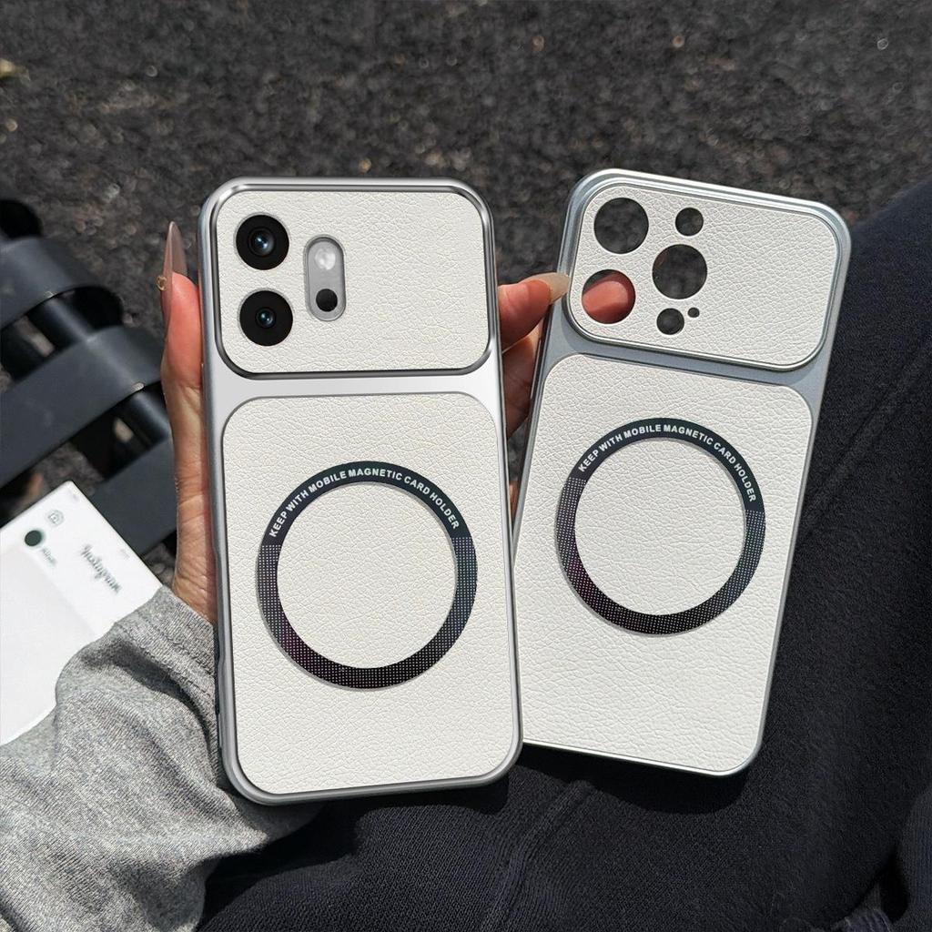 Case for HONOR 600 Viral Change to 17 Magnetic Split Leather Back Big Lens Protector Cover