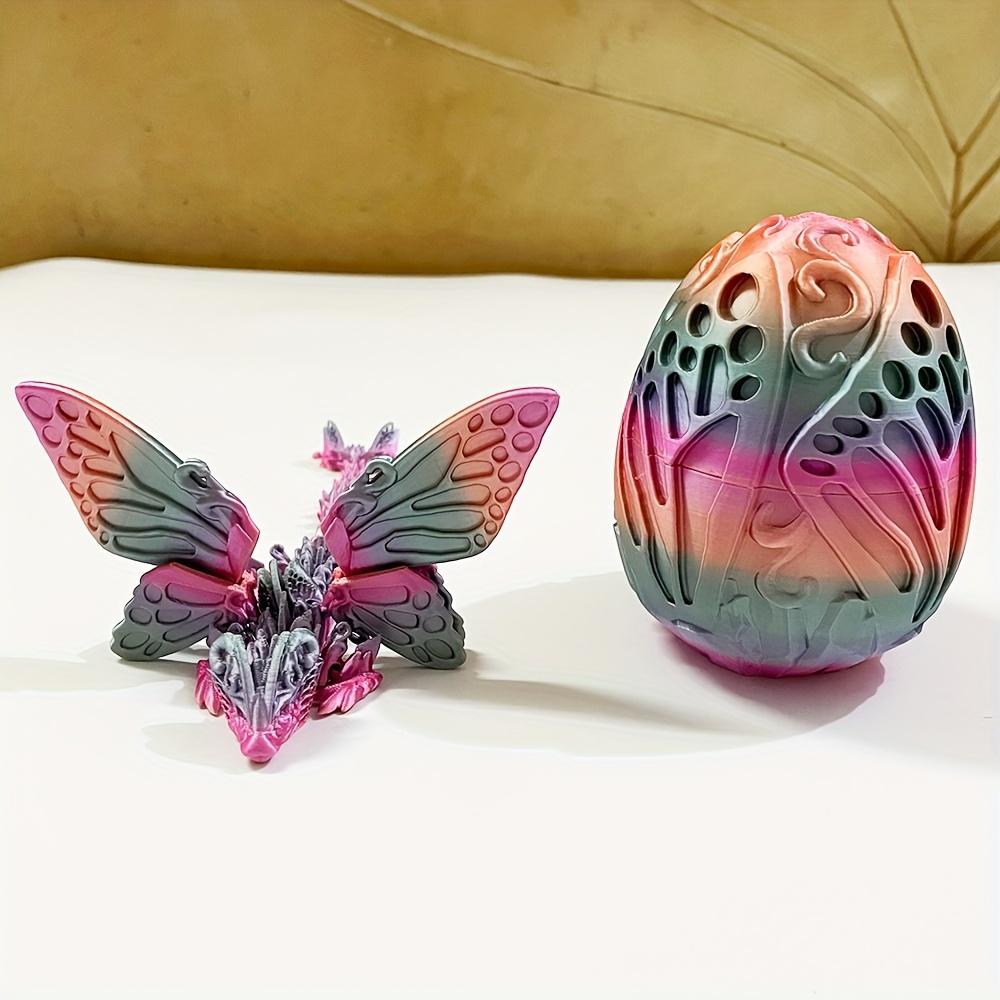 

3D Printed Articulated Butterfly Dragon Model - Poseable Wings - Pla Collectible Figurine 10cm разноцветные
