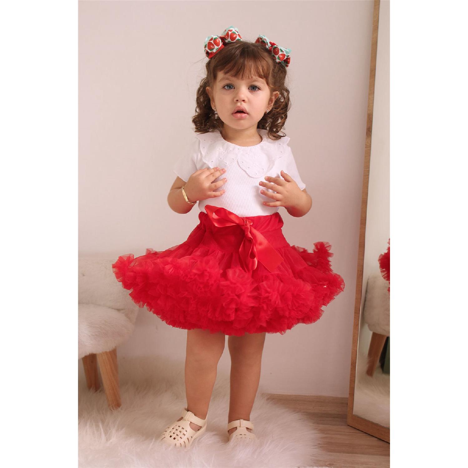 

Красная юбка-пачка для девочек