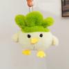 Cute Music Garlic Bird Chicken Pendant Plush Toy Doll Bag Hanging Decoration Keychain Doll Small Vegetable Chicken Doll