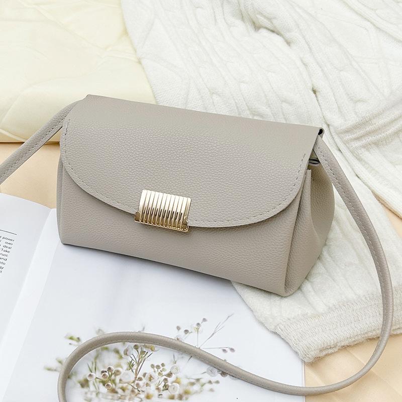 

Однотонная простая и модная женская сумка, дизайн, многокарманное хранение, стиль сумки для мобильного телефона, универсальная сумка через плечо, сумка-подушка серый