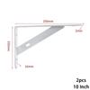 For 2 X Metal Shelf Bracket L Shape Thickened Corner Shelf Right Angle Bracket