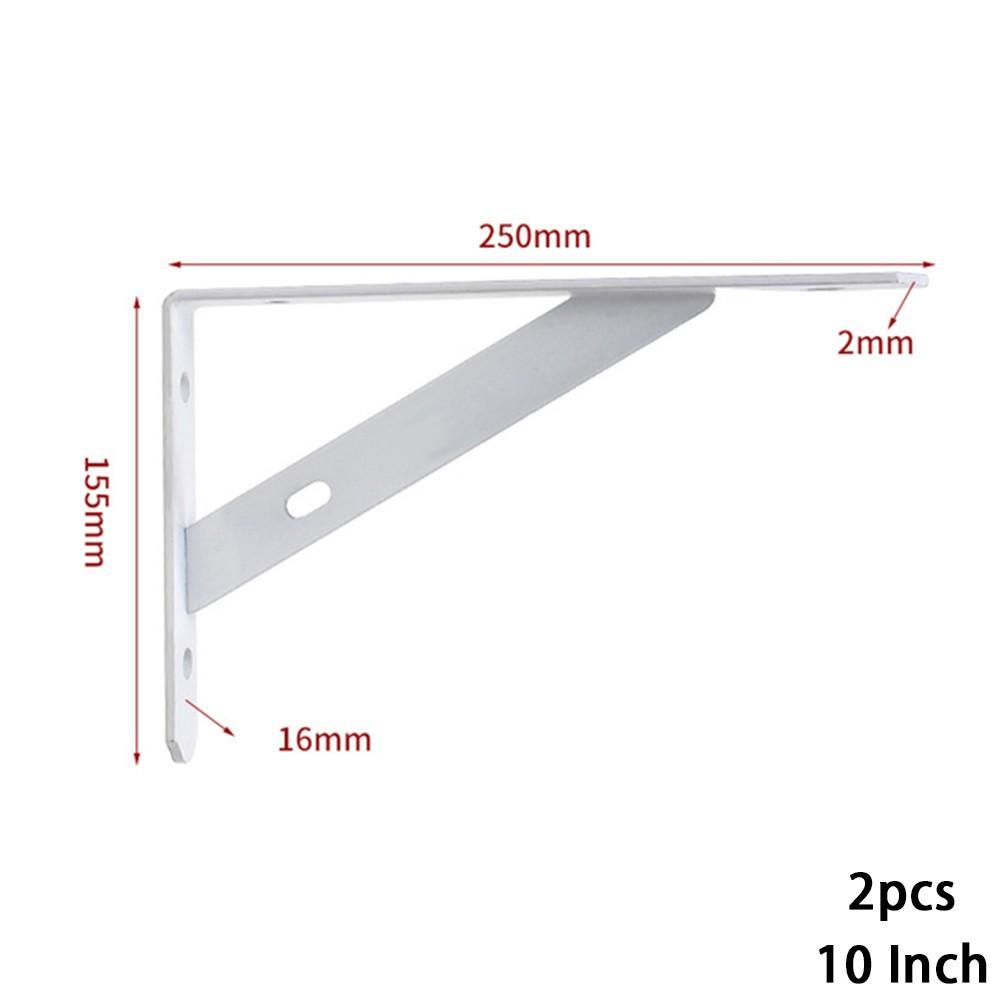 For 2 X Metal Shelf Bracket L Shape Thickened Corner Shelf Right Angle Bracket