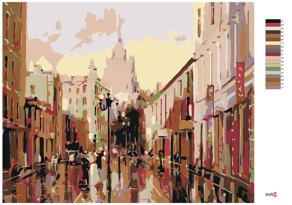 Satın alın Zuty Paint by Numbers ON THE TOWN SQUARE, 40x50 cm Joom