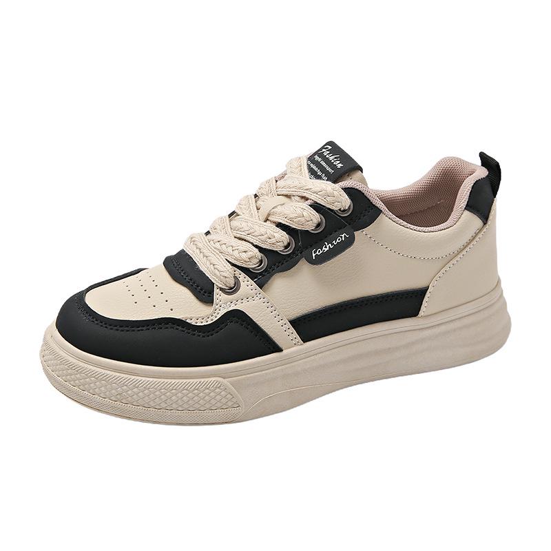 2024 Women s Autumn Thick Sole Comfort Sport Shoes - Casual & Versatile Travel Board Sneakers 39 чёрный