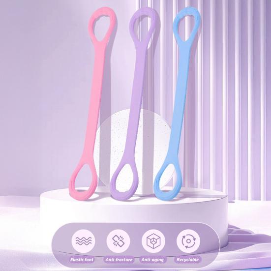 Silicone Figure 8 Resistance Band Anti-slip Men Women Arm Shoulder Stretch Strength Training Exercise Elastic Strap Fitness Tension Rope