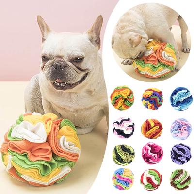 Innenrolle Schnüffelball Haustier Hund Katze Intelligenztraining Spielzeug Amuse Pet Bubble Gummiball