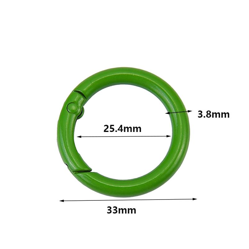 Yogodlns 10Pcs/Set 33MM High quality Plated Gate Zinc Alloy Hooks Snap Clasp Clip Bag Belt Buckle Spring O-Ring Buckles Carabiner Purses Handbags