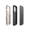 Nordic Hot List Hand-painted Red Flowers for Apple 17 Pro Film Mobile Phone Case iPhone16 Anti-drop Hard Case