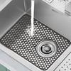 Honeycomb Silicone Kitchen Sink Mat Open Hole Design Anti Slip Scratch Proof Dish Drying Pad