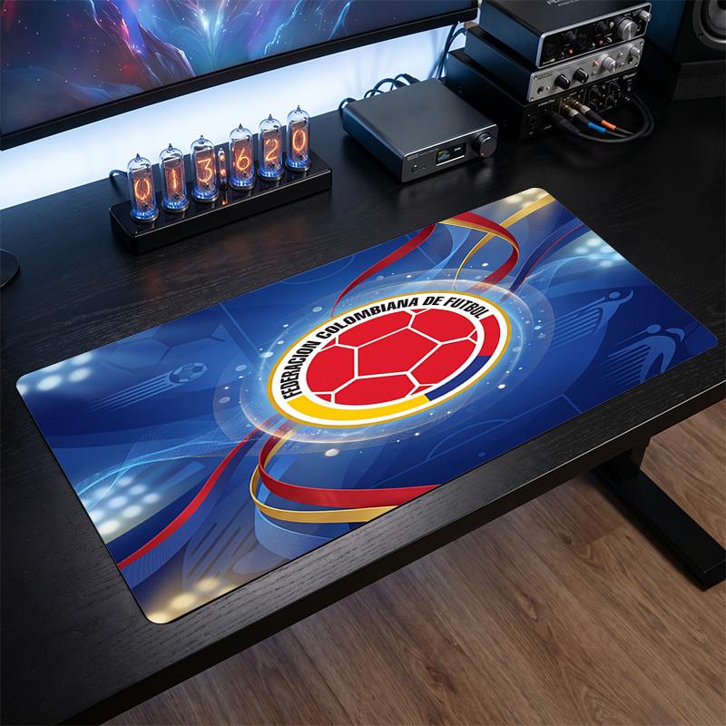 Colombia Football Crest Mouse Pad, Extended Non Slip Rubber Desk Mat for Gaming Office Laptop Fan Gift