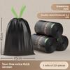 Household Heavy Duty Drawstring Trash Bags With Handles For Kitchen And Home Use