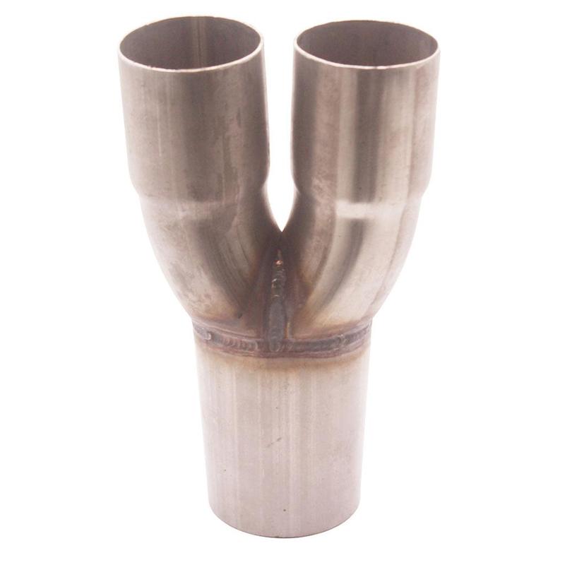 

2-1 Stainless Steel Motorsports Exhaust Merge Collector Dual 2 ID and Inlet Single 2.5 OD Outlet Merge Collector