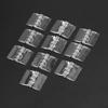 10Pcs Transparent Plastic Folding Hinges Durable Clear Acrylic Hinge Tools Cabinet Hardware Furniture Cabinet Door Hinges.