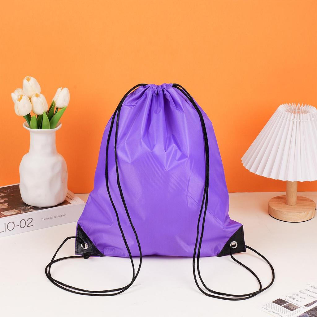 Waterproof 210D Polyester Drawstring Sports Backpack with Custom Logo