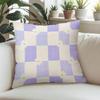 Lavender Daisy Square Jacquard Pillow Cover for Sofa Office Waist Cushion Cover Home Decorative Pillowcase
