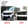 For  Trumpchi GAC GS3 Emzoom 2024 2025 3D ABS Sticker Car Front Emblem Badge Decals Black Badge Logo Emblem Cover Car-Styling